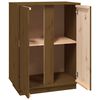 vidaXL Dressoir 60x35x80 cm massief grenenhout honingbruin