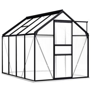 vidaXL Tuinkas met basisframe 4,75 m&sup2; aluminium antracietkleurig