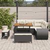 vidaXL Tuin Sofa Set met kussen 8 pcs Zwart en Cr&egrave;me poly rattan