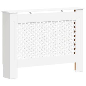 vidaXL Radiatorombouw 112x19x81,5 cm MDF wit