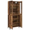 vidaXL Hoge kast 2 pcs Oud hout Bewerkt hout