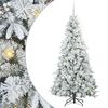 vidaXL Kunstmatige Inklapbare Kerstboom Wit 180 cm PE en PVC