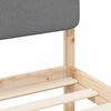 vidaXL Bedframe met Gevoerd Hoofdgedeelte Lichtgrijs 200 x 200 cm