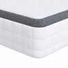 vidaXL Matras Wit en Grijs 90 x 200 cm Bonell Veer