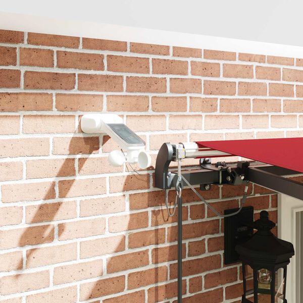 vidaXL Luifeldoek met Rood 400 &times; 300 cm Polyester