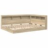 vidaXL Boekenkast Bed Sonoma eiken 140 x 200 cm Bewerkt hout
