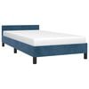 vidaXL Bedframe zonder matras 90x200 cm fluweel donkerblauw