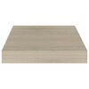 vidaXL Wandschappen zwevend 2 st 23x23,5x3,8 cm MDF eikenkleurig