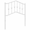 vidaXL Vervangend hoofdbord 80 cm metaal wit