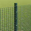 vidaXL Hek met Paal Groen 1,2 x 25 m Staal en PVC