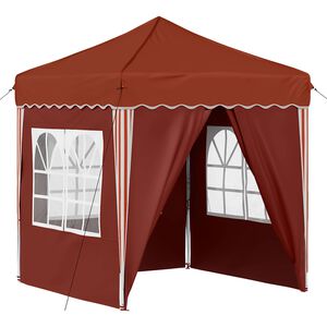 vidaXL Pop-up partytent 195 x 195 x 245 cm Terracotta Oxford Stof