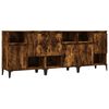 vidaXL Dressoirs 3 st 60x35x70 cm bewerkt hout gerookt eikenkleurig