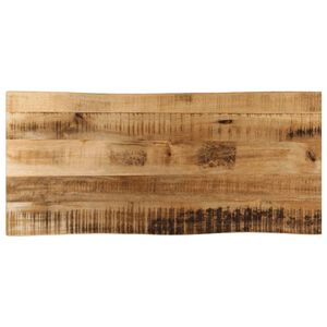 vidaXL Tafelblad met natuurlijke rand 100x40x2,5 cm massief mangohout