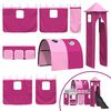 vidaXL Loftbed voor Kids Wit en Roze 99,5 x 190 cm Metaal