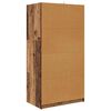 vidaXL Badkamer Kast met lade Oud Hout 79,5 x 49 x 156 cm Bewerkt hout
