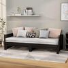 vidaXL Slaapbank uitschuifbaar massief grenenhout zwart 2x(90x190) cm