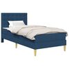 vidaXL Bedframe met matras met hoofdeinde Blauw 100 x 200 cm Stof