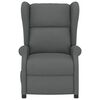 vidaXL Fauteuil verstelbaar elektrisch stof grijs