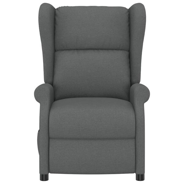 vidaXL Fauteuil verstelbaar elektrisch stof grijs