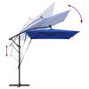 vidaXL Parasol Azurblauw 294 x 200 x 270 cm Polyester en Aluminium