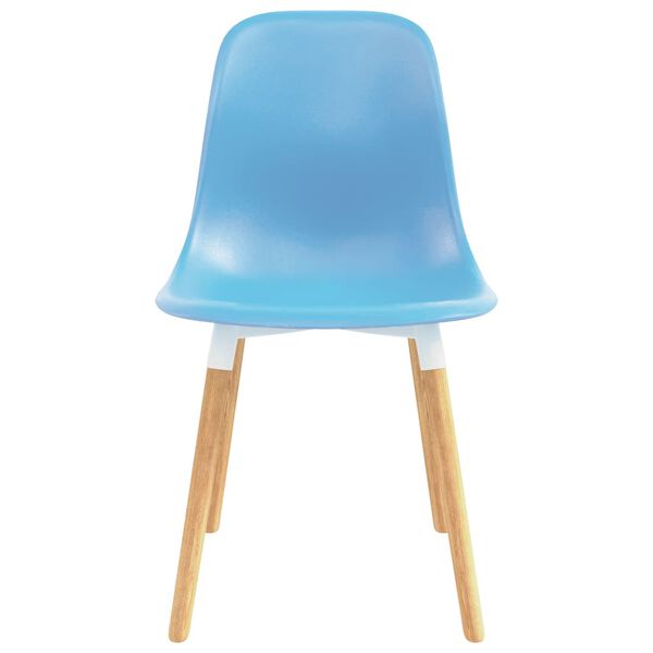 vidaXL Eetkamerstoelen 2 st kunststof blauw