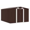vidaXL Tuinschuur 257x298x178 cm metaal bruin