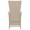 vidaXL 7-delige Tuinset met kussens poly rattan beige