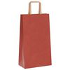 vidaXL Papieren zakken 50 st met hengsels 21x11x36 cm rood