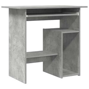 vidaXL Bureau 80x45x74 cm bewerkt hout betongrijs