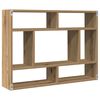 vidaXL Wandschap 75x16x55 cm bewerkt hout artisanaal eikenkleur