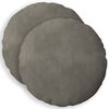 vidaXL Kussensloop 2 pcs HEERLEN Lichtgrijs &Oslash; 40 cm Fluweel