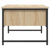 vidaXL Salontafel 101x49x39,5 cm bewerkt hout sonoma eikenkleurig
