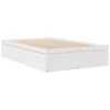 vidaXL Bedframe zonder matras massief grenenhout wit 120x200 cm