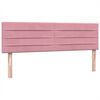 vidaXL Boxspring met matras fluweel roze 140x210 cm