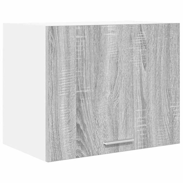vidaXL Hangkast Grijs Sonoma en Wit 50 x 31 x 40 cm Bewerkt hout