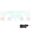 vidaXL Kerstster 432 LED's Multikleur 182 x 58 cm PVC