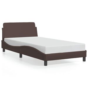 vidaXL Bedframe "Dover" kunstleer bruin 100x200 cm