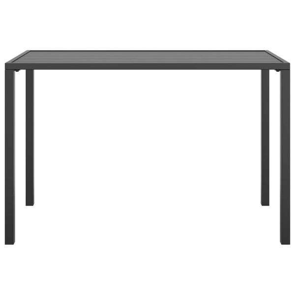 vidaXL Tuintafel 110x54x70 cm staal antracietkleurig