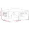vidaXL Partytent met zijwanden professioneel 90 g/m² 4x6 m blauw