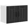 vidaXL Wandkast LUCCA Zwart 60 x 31 x 40 cm Bewerkt hout