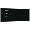 vidaXL Magneetbord voor aan de wand 50x20 cm gehard glas zwart