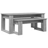 vidaXL Koffietafel Set 2 st Grijs Sonoma 100 x 50 x 42 cm Bewerkt hout