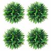vidaXL Kunstbuxusballen met LED-verlichting 4 st 15 cm groen