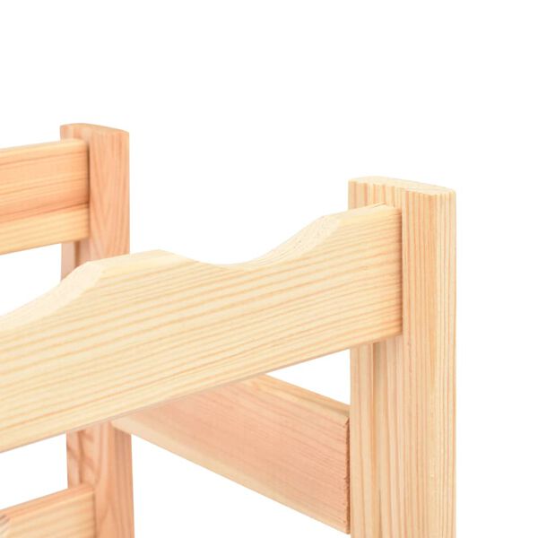 vidaXL Wijnrek voor 20 flessen grenenhout