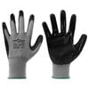 vidaXL Werkhandschoenen 12 st Grijs en zwart 11 / XXL Polyester