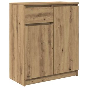 vidaXL Dressoir lade 71x35x84 cm spaanplaat artisanaal eikenkleurig