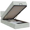 vidaXL Ottoman bed met matras Lichtgrijs 80 x 200 cm Fluweel