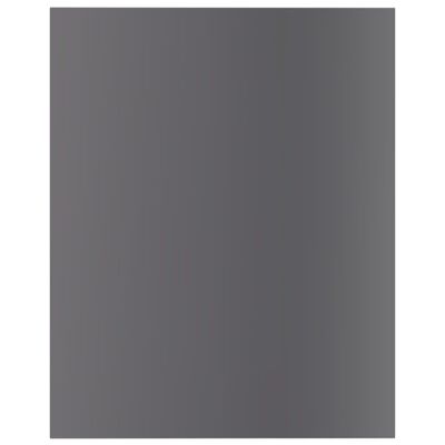 vidaXL Wandschappen 8 st 40x50x1,5 cm spaanplaat hoogglans grijs