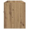 vidaXL Wastafelkast met opslag met de deur Artisan Eiken Bewerkt hout