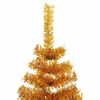 vidaXL Kerstboom met 300 LED met standaard Goud 210 cm PET